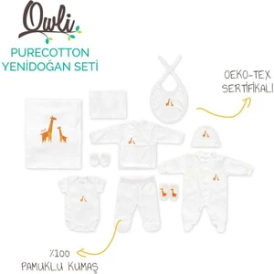 Purecotton Yenidoğan Seti - 10 Parça Lil Giraffe
