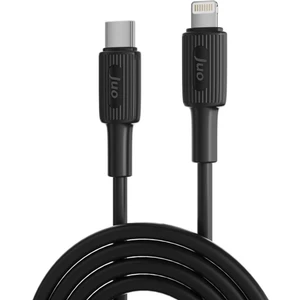 27W USB Type-C To Lightning iPhone iPad Silikon Hızlı Şarj ve Data Kablosu Siyah 1 Metre