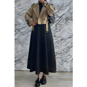 Tesettür Scuba Kumaş Çan Etek