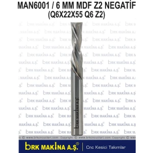 6 mm Negatif Karbür Freze