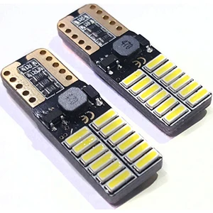 T10-24Smd Yassı Dipsiz Led Ampul Beyaz Canbus Ultra Parlak 300 Lümen