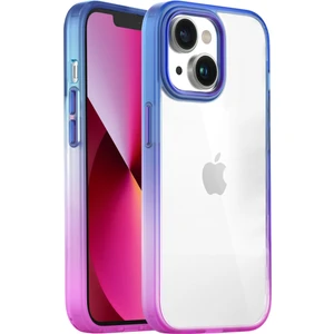 Buff Apple iPhone 13 Air Bumper Rainbow Kılıf Pink Blue