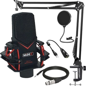 GMX-1ST Condenser Stüdyo Mikrofonu PC (Stand ve Filtreli)