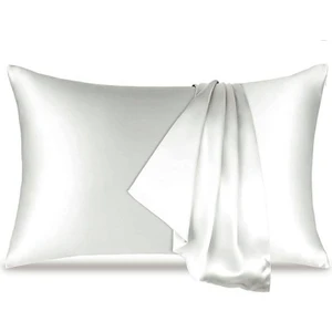 Beyaz RENKLI 100% Ipek Yastık Kılıfı ( 50 cm 70 Cm)