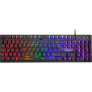 Kb-24 Siyah Rainbow Q Membrane Oyuncu Klavyesi    