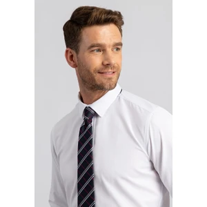Modern Slim Fit Dar Kesim Beyaz Erkek Gömlek