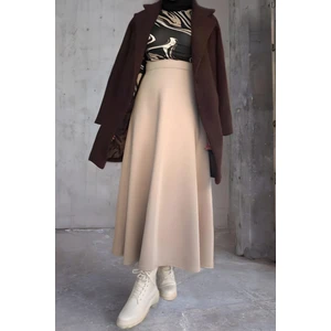 Cng Moda Tesettür Scuba Kumaş Çan Etek