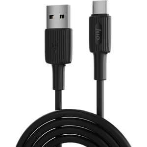 66W Usb-A To USB Type-C Silikon Hızlı Şarj ve Data Kablosu Siyah 1 Metre