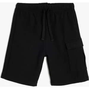 Beli Bağlamalı Cep Detaylı Basic Şort