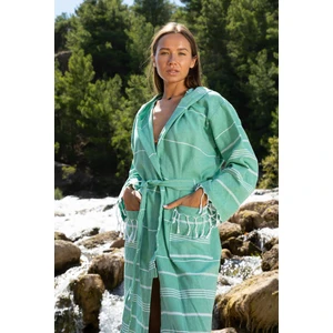 Peştemal Bornoz - Pamuklu - Kapüşonlu - Sultan