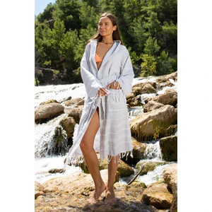 Peştemal Bornoz - Pamuklu - Kapüşonlu - Sultan