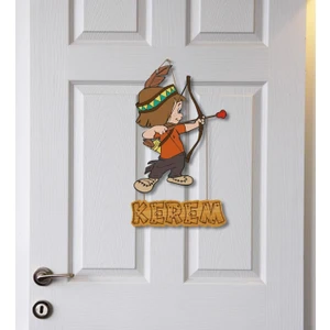 Minik Okçu Temalı Kişiye Özel Kapı Süsü