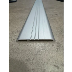 Nalbur Bakkal Geniş Eşik Profili 5 cm - Parke Geçiş Profili Gri (Ekstra Kalın Alüminyum)