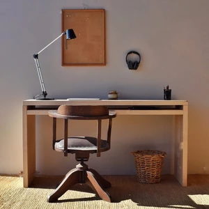 Klasik Ahşap Çok Şık Masa Doğal Ahşap Japon Tarzı Çalışma Masası