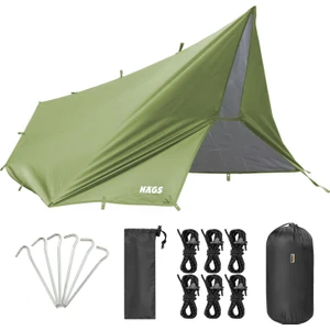 Su Geçirmez Tarp Tente Gölgelik Örtü,yağmurluk Karavan Gölgelik Güneşilk 300X300 cm - Yeşil