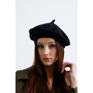 nord arc Siyah Yünlü Peluş Fransız Ressam Şapka I Bere
