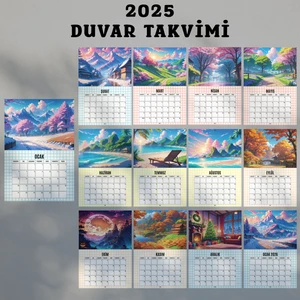 Nekobo Studio NKB-CAL014 Anime Temalı 2026 Duvar Takvimi, Özel Gün Hediye, Yılbaşı