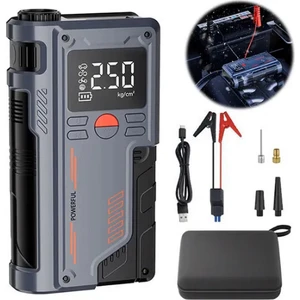 Mefa Ös   150PSI 8000MAH Şarjlı  120W Araç Lastik Şişirme Pompası ve Araç Akü Takviye Cihazı Starter