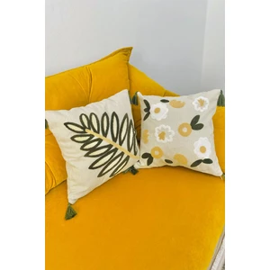 e-bizz store Punch Nakışlı 2 Adet Kırlent Kılıfı