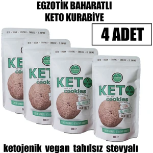 Egzotik Baharatlı Ketojenik Kurabiye (50 gr x 4 Adet)