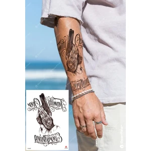 Gerçekçi Geçici Yazılı Trend Model Yapıştırma Dövme Tattoo