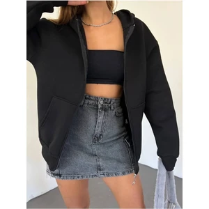 Lensia   Sweatshirt Fermuarlı Kapşonlu Hırka