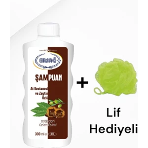 At Kestanesi ve Zeytin Özlü Şampuan 300 ml  - ( Lif Hediye'li )
