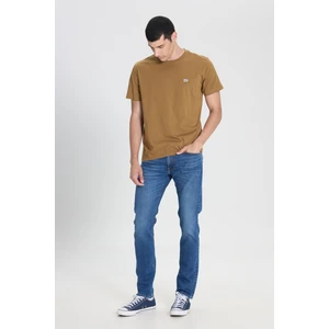 Luke Slim Fit Dar Kesim Normal Bel Dar Paça Indigo Jean Denim Pantolon