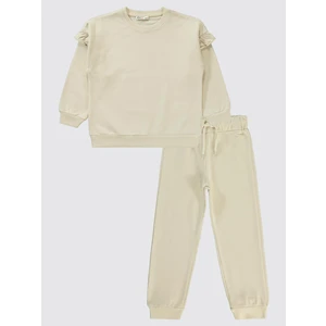 Civil Girls Kız Çocuk Eşofman Takımı 6-9 Yaş Fil Dişi