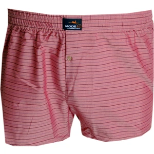 Mode Xl Büyük Beden Erkek Boxer Desenli Poplin 6348 Mürdüm