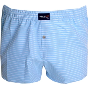 Mode Xl Büyük Beden Erkek Boxer Desenli Poplin 6348 Buz Mavi