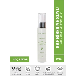 Bade Natural Biberiye Suyu Güçlendirici Saç Toniği Dökülme Karşıtı %100 Doğal ve Saf 30 ml