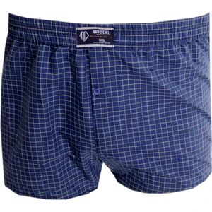 Mode Xl Büyük Beden Erkek Boxer Desenli Poplin 6348 Lacivert