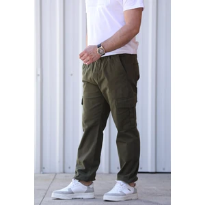 Bel Ve Paça Lastikli Kargo Cep Erkek Pantolon P-00010923