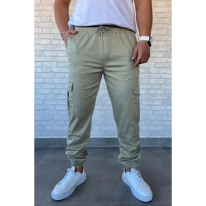 Bel Ve Paça Lastikli Kargo Cep Erkek Pantolon P-00010923