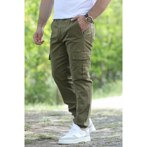 Bel Ve Paça Lastikli Kargo Cep Erkek Pantolon P-00010923
