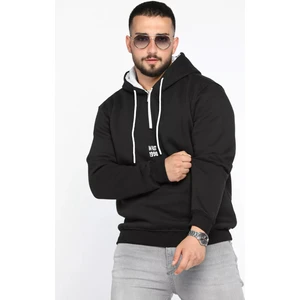 Mishar İtalia Erkek Kapüşonlu Yarım Fermuarlı Şardonlu Slim Fit Üç Iplik Sweatshirt