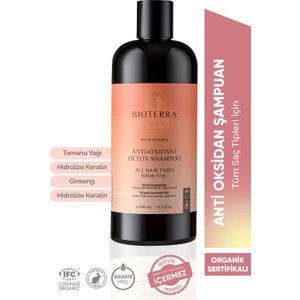 Organik Anti Oksidan Detoks Şampuan 400 ml