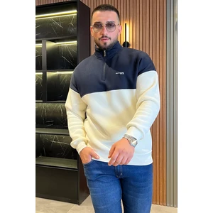 Mishar İtalia Yarım Fermuarlı Dik Yaka Üç Iplik Şardonlu Erkek Sweatshirt