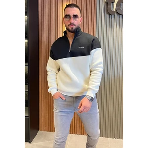 Mishar İtalia Yarım Fermuarlı Dik Yaka Üç Iplik Şardonlu Erkek Sweatshirt