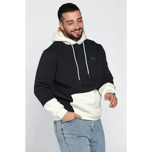 Mishar İtalia Erkek Kapüşonlu Kanguru Cepli Şardonlu Üç Iplik Sweatshirt