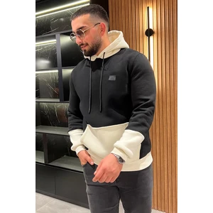 Mishar İtalia Erkek Kapüşonlu Kanguru Cepli Şardonlu Üç Iplik Sweatshirt