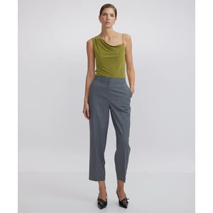 Çizgi desen straight fit pantolon IW6240003123005