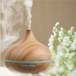 Aroma Difüzör Gece Işığı 7 LED Nemlendirici Kumandalı Buhar Makinesi 550ML