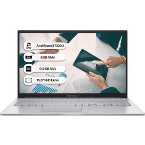 Vivobook Go 15 E1504FA-NJ289 Amd Ryzen 3 7320U 8gb 512 GB SSD Freedos 15.6” Fhd Taşınabilir Bilgisayar