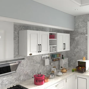 Kenzlife hazır mutfak dolabı fasulye60 byz mod1 60*200*32 mebran kapak suntalam gövde