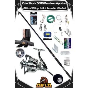 Shark 6000 Remixon Apache 300CM 250GR Tatlı/tuzlu Su Olta Seti