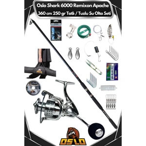 Shark 6000 Remixon Apache 360CM 250GR Tatlı/tuzlu Su Olta Seti