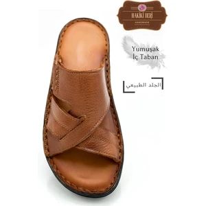 Gerçek Deri Erkek Terlik Hafif Terlik Deri G Şır Taba