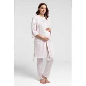 Kadın Beyaz Lohusa 3lü Takım